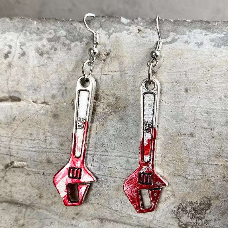 Need A Fix Bloody Wrench Earrings