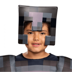 Classic Minecraft Netherite Armor Kids Costume
