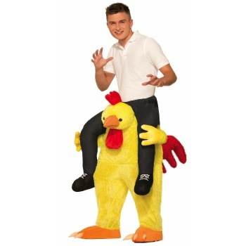 Chicken Fight Ride a Chicken Adult Costume