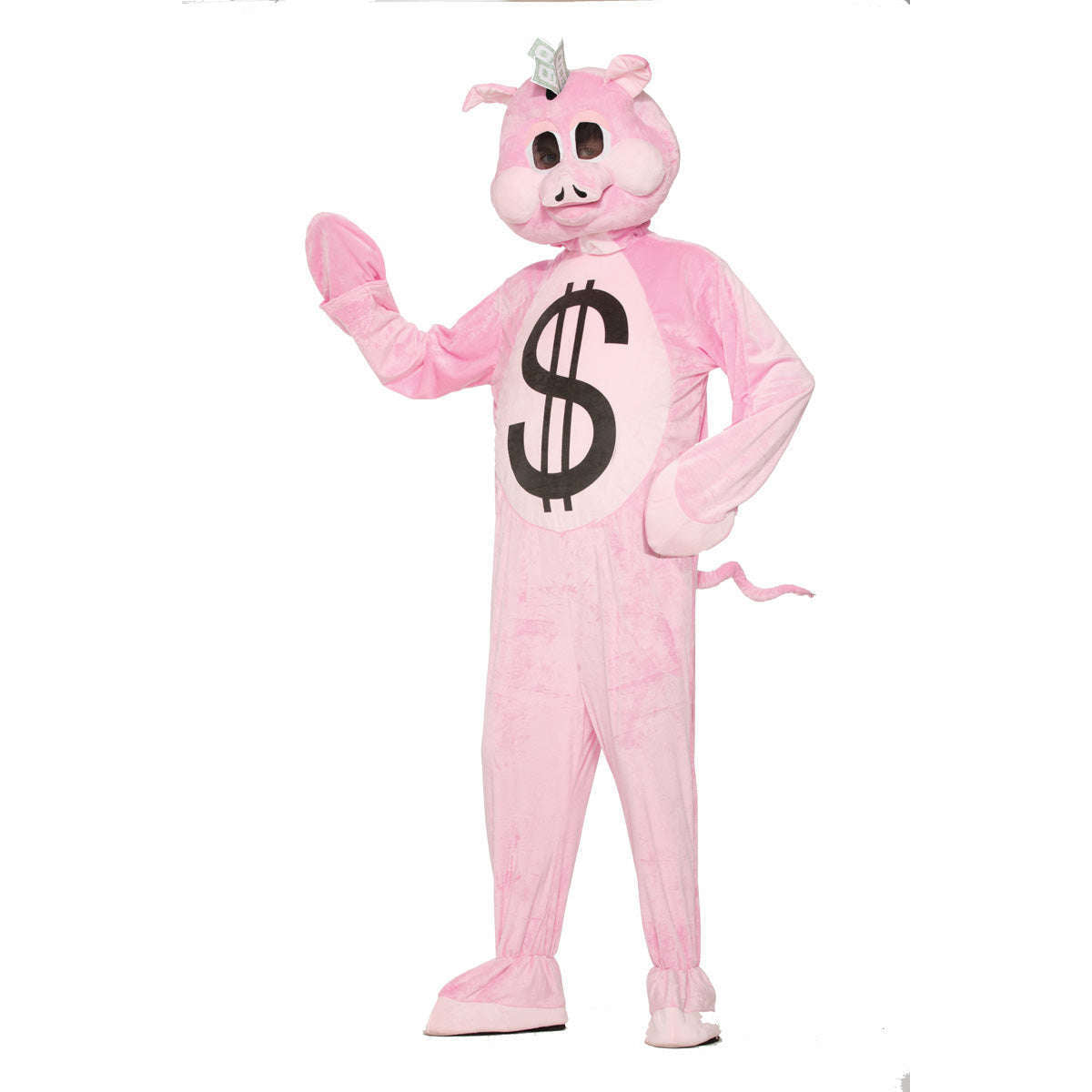 Overstuffed Piggy Bank Adult Mascot Costume