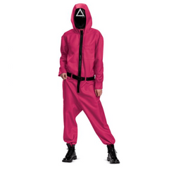 Squid Games Triangle Guard Jumpsuit & Mask