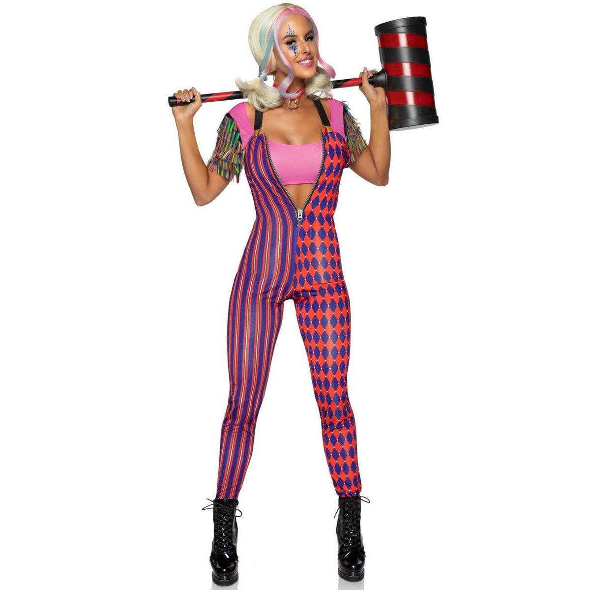 Comic Vixen Sexy Harlequin Adult Costume