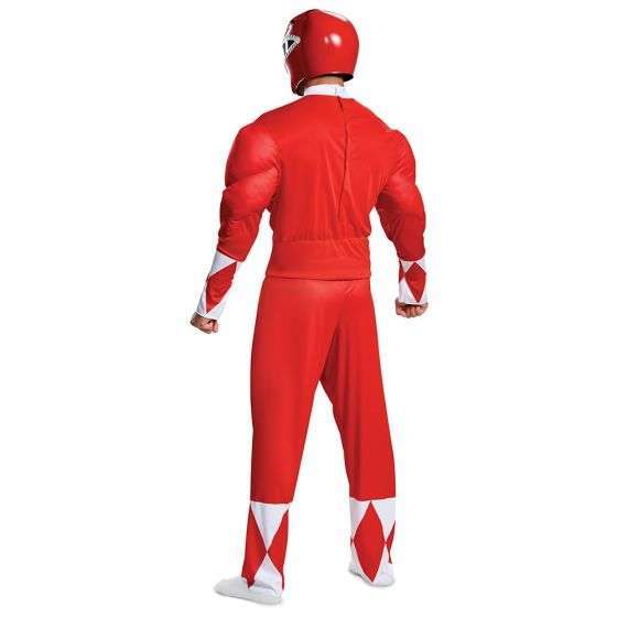 Classic Power Ranger Red Ranger Muscle Adult Costume – AbracadabraNYC