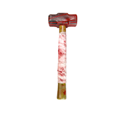 16 Inch Bulky Foam Rubber Sledgehammer Prop - Bloody Gauze - Bloody Gauze