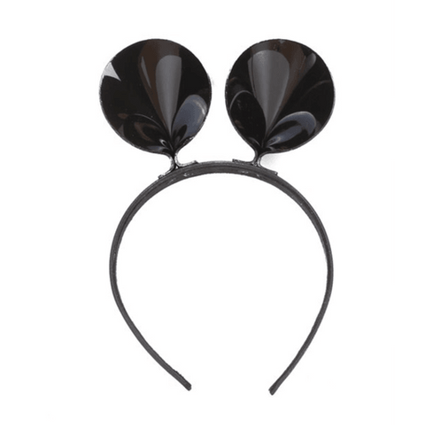 Black Vinyl Mouse Ear Headband – AbracadabraNYC