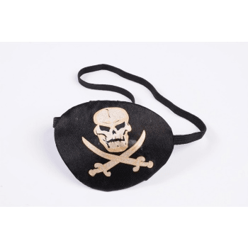 Black Pirate Eyepatch Skull w/ Skull Design