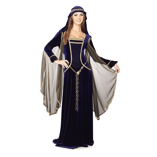 Renaissance Long Sleeve Velvet Dress Adult Costume