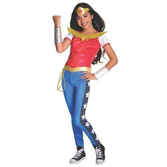 Childs Wonder Woman Fancy Dress Superhero Costume Princess Diana Girls Book  Week