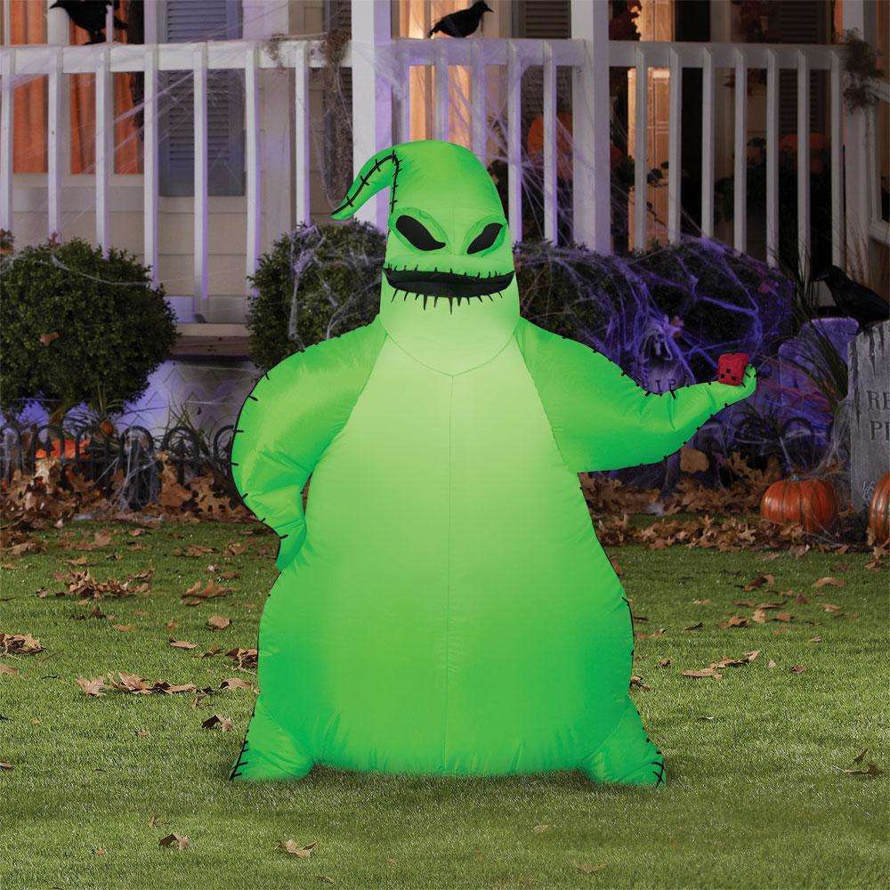 Nightmare Before Christmas Inflatable Green Oogie Boogie Outdoor Yard Decoration
