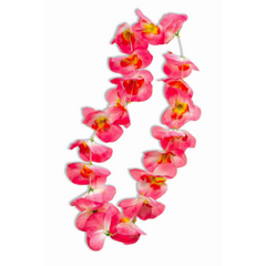 Pink and Orange Small Flower Lei