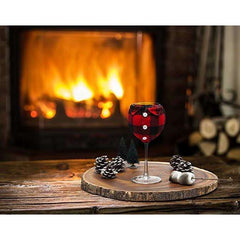 Flannel Wine Glass