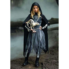 Deluxe Raging Reaper Girl  Kids Costume