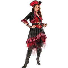 Lady Buccaneer Women's Pirate Costume & Hat