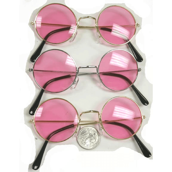 Pink John Lennon Sunglasses