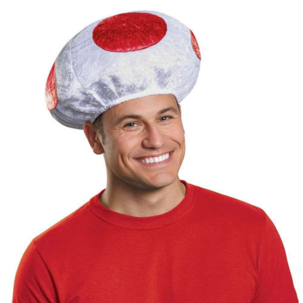 Super Mario Brothers Mushroom Red and White Adult Hat