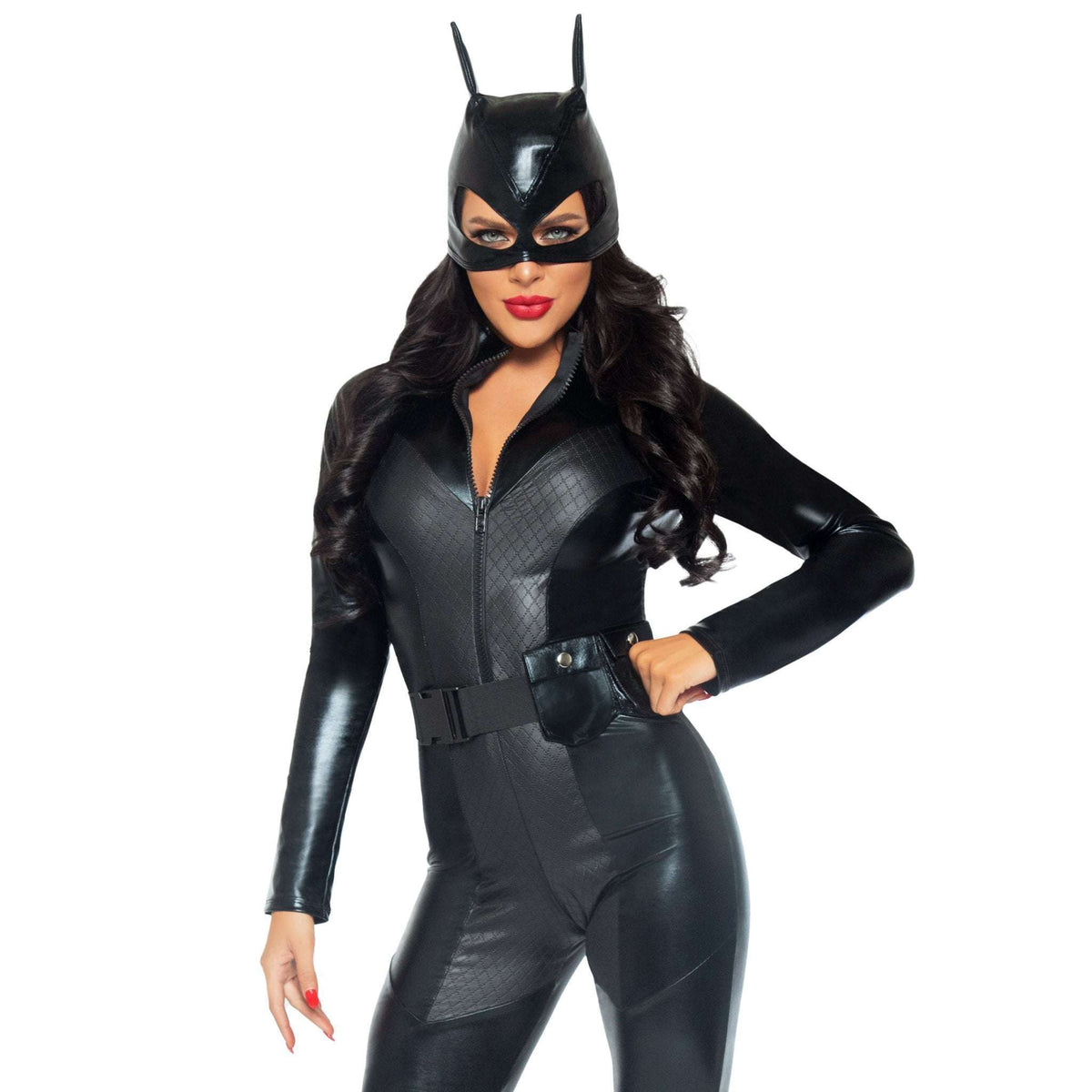 Captivating Crime Fighter Sexy Catsuit Girl Superhero Adult Costume