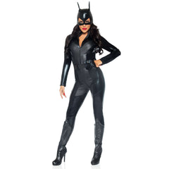 Captivating Crime Fighter Sexy Catsuit Girl Superhero Adult Costume