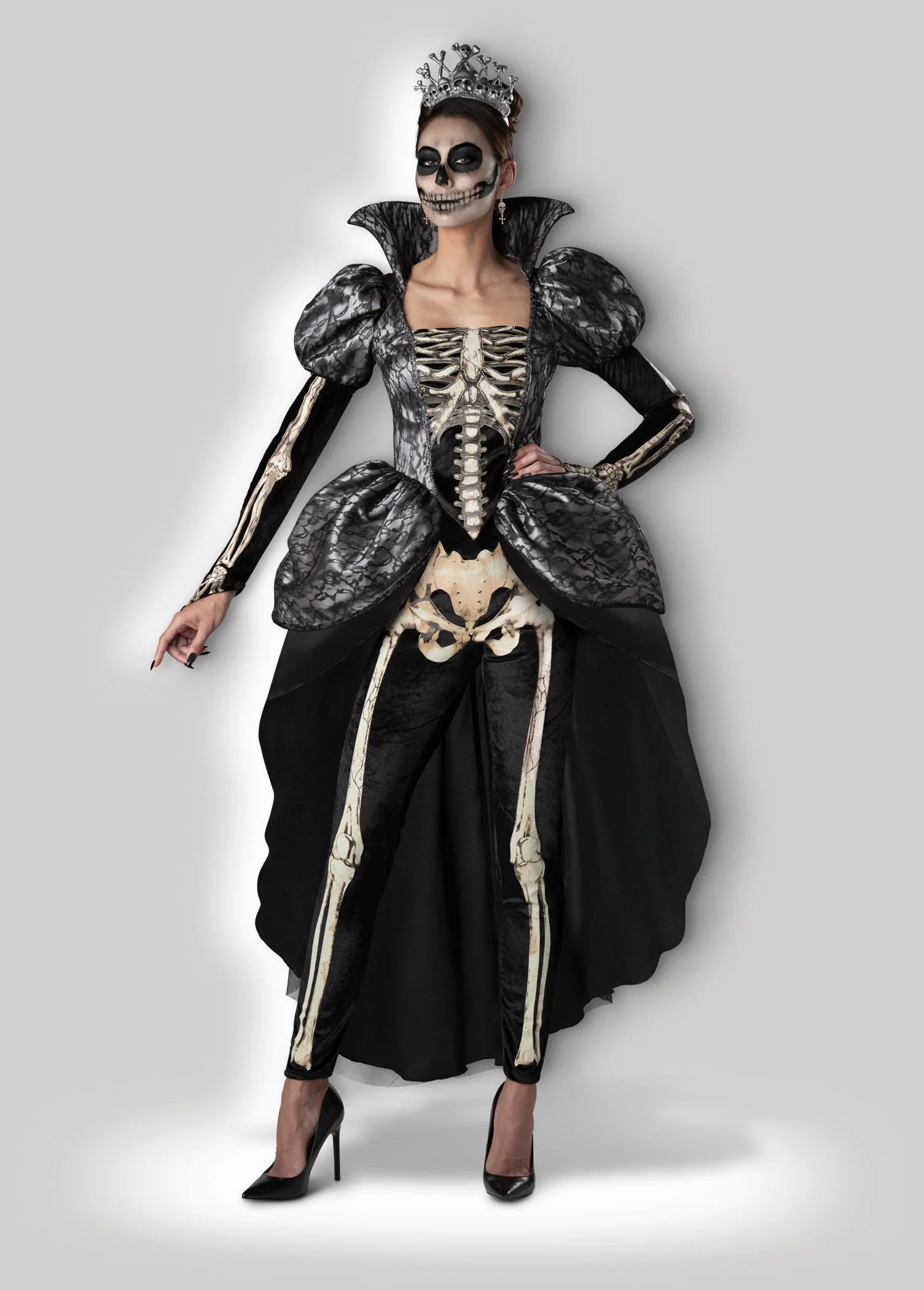 Elegant Skeleton Queen Adult Costume