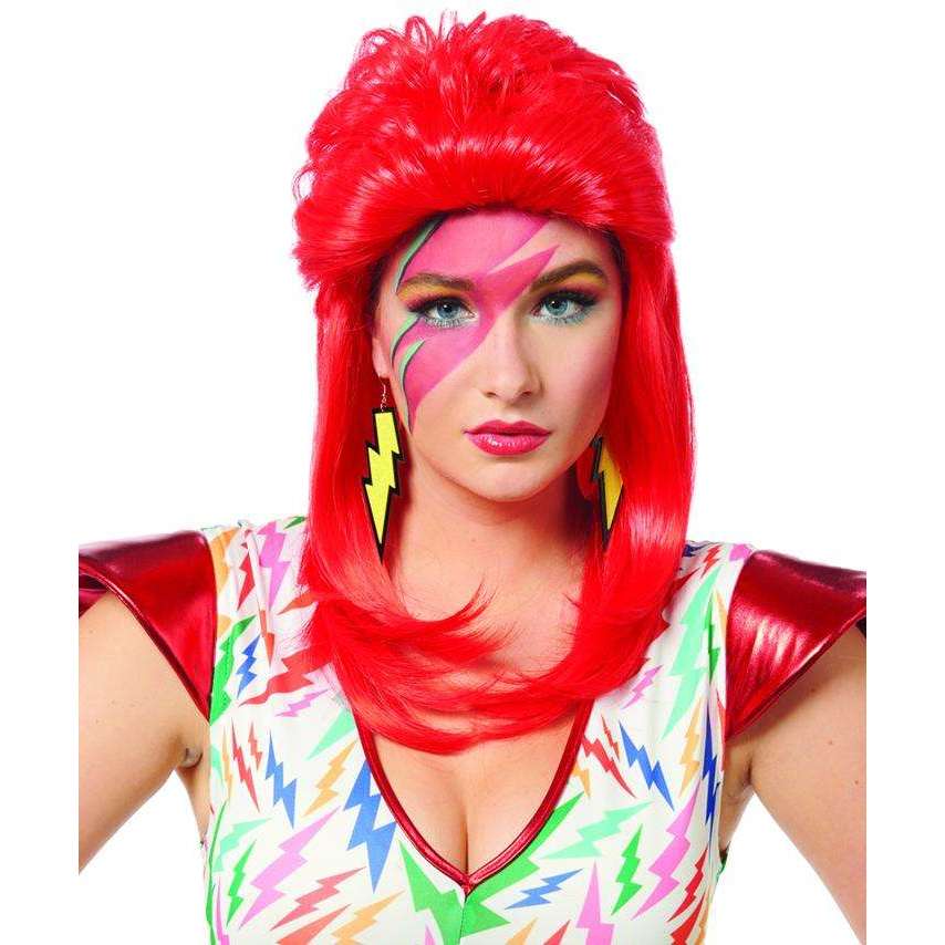 Super Seventies Red Unisex Wig