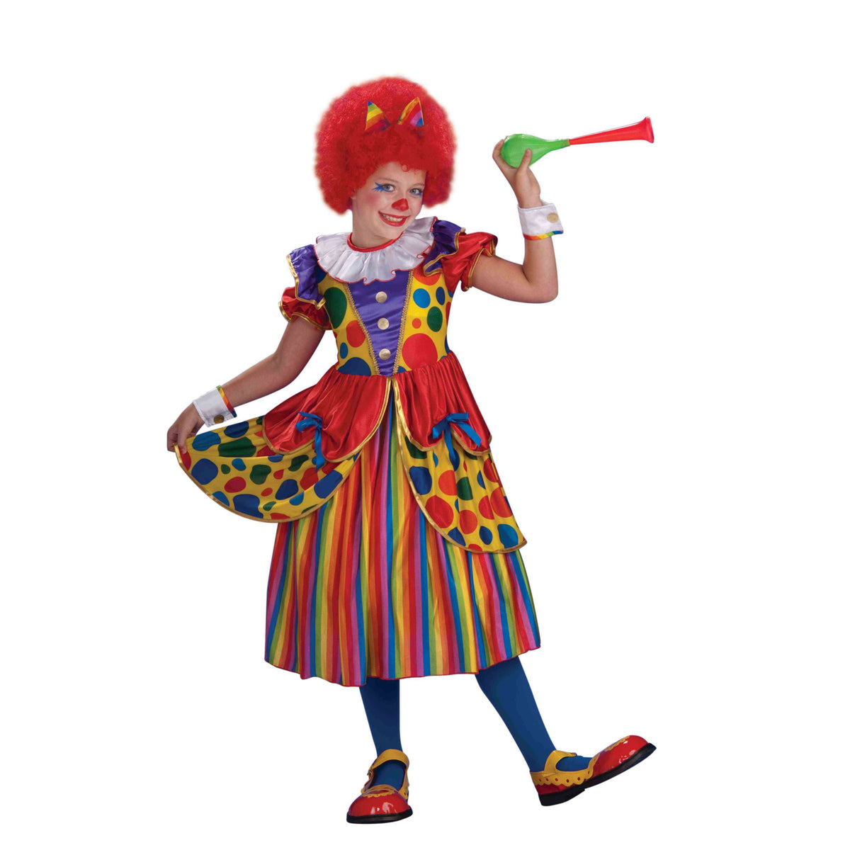 Clown Princess Zany Dress Child Costume