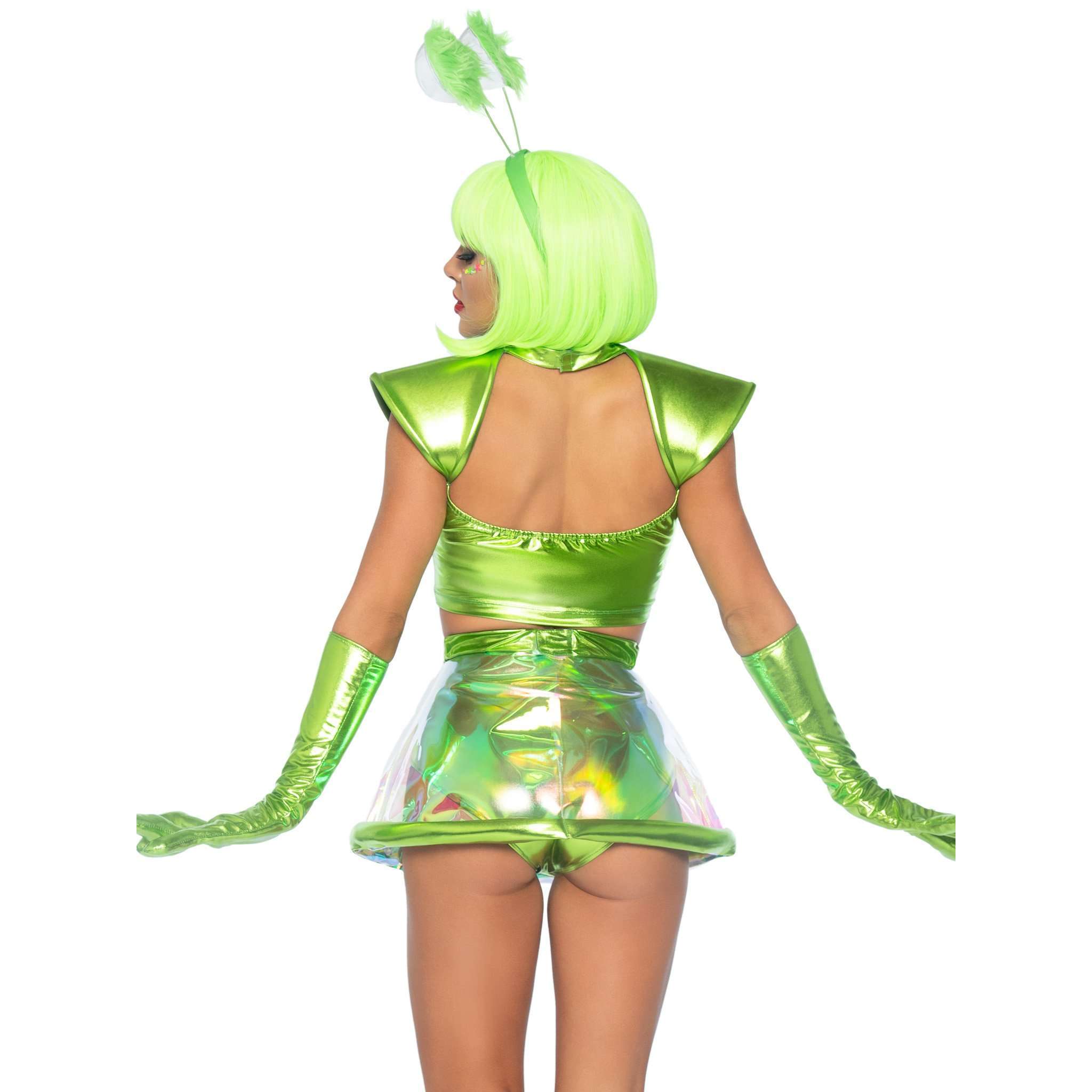 Beam Me Up Babe Sexy Women’s Green Space Adult Costume