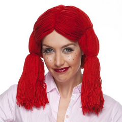 Red Raggedy Ann Yarn Wig