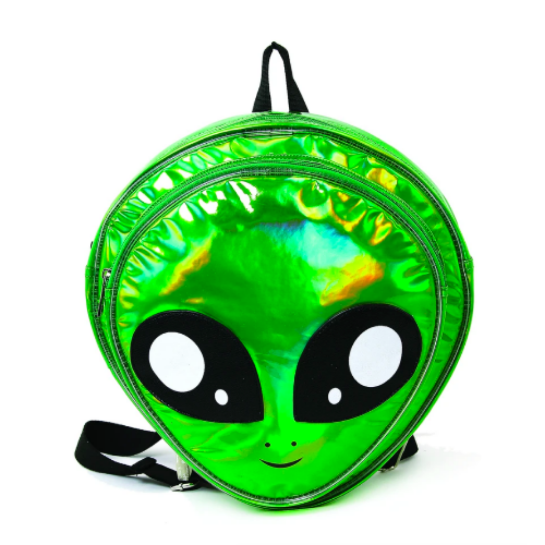 Green Alien Head Backpack