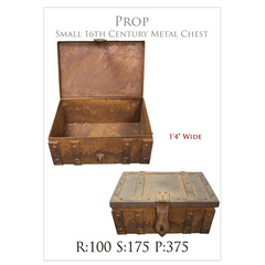 Small 16th Century Metal Chest Prop