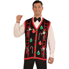 Decorating Elves Large Adult Christmas Vest