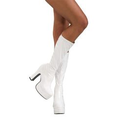 3" Heel White Adult Gogo Boots