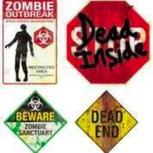 Zombie Magnet Signs