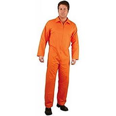 Department of Corrections Adult Jumpsuit Costume