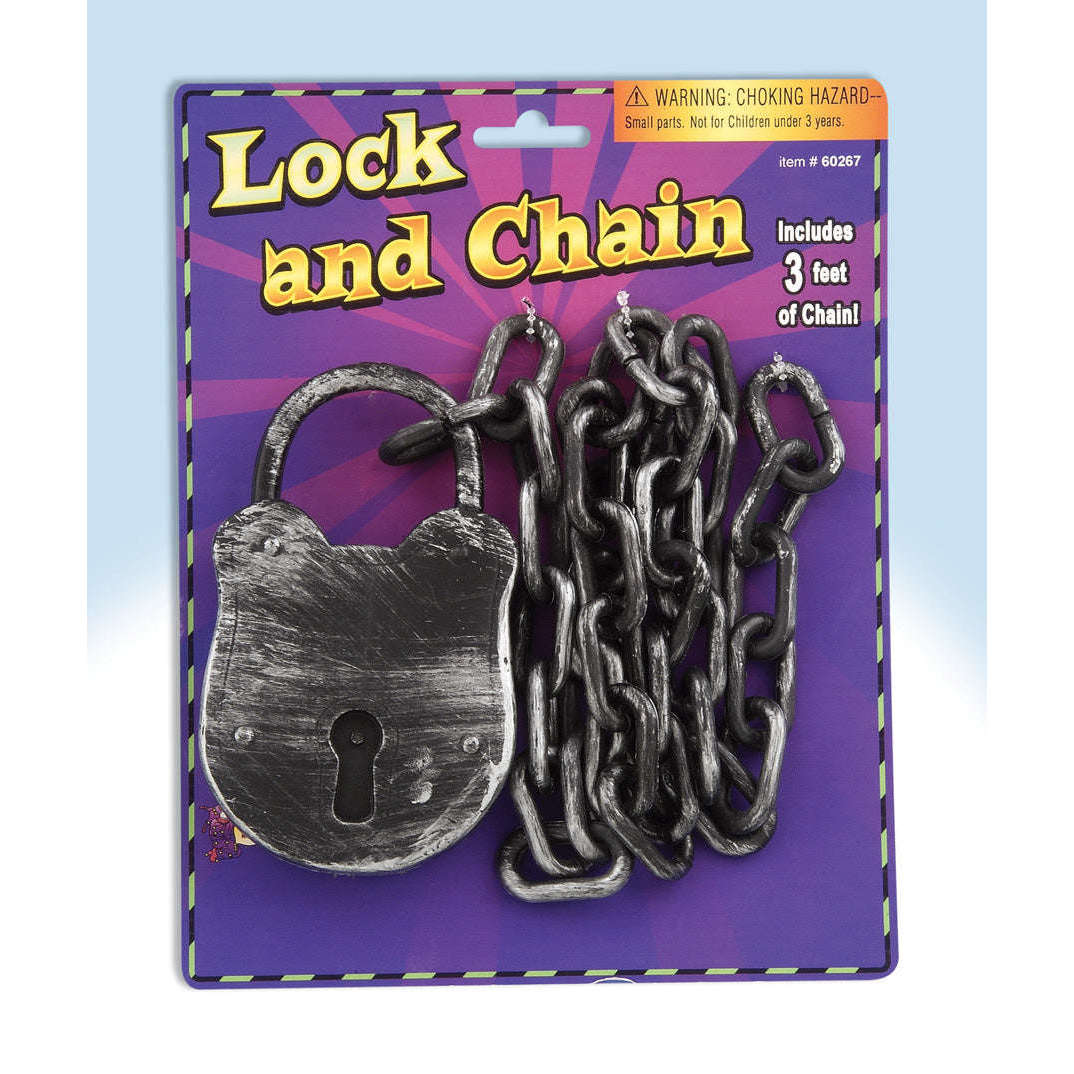 3' Plastic Lock And Chain Prop – AbracadabraNYC