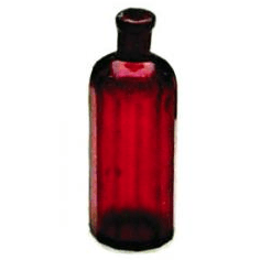 Breakaway Medicine Bottle- Amber