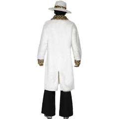 Total Pimp White w/ Animal Print Accents Adult Costume