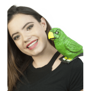 Shoulder Buddy Green Parrot