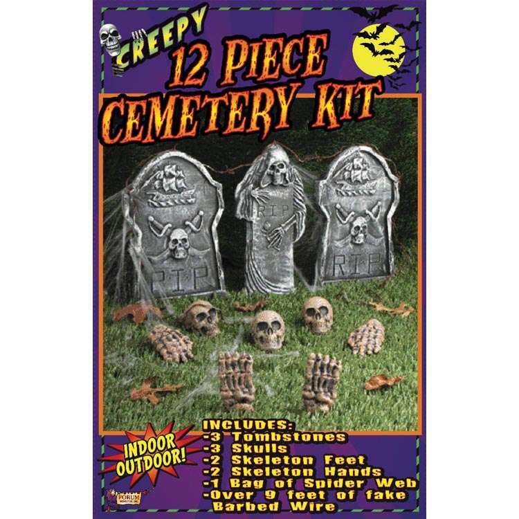 Creepy 12 Piece Cemetery Kit