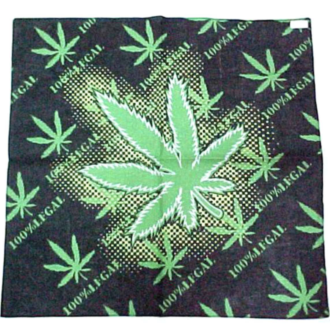 Pot Leaf Bandana WIth 100% Legal Print