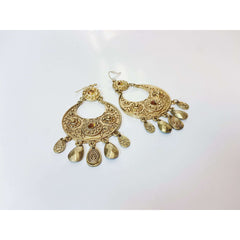 Gold Medieval Earrings