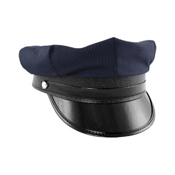 Navy Cotton Chauffeur Hat