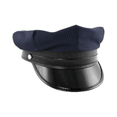 Navy Cotton Chauffeur Hat