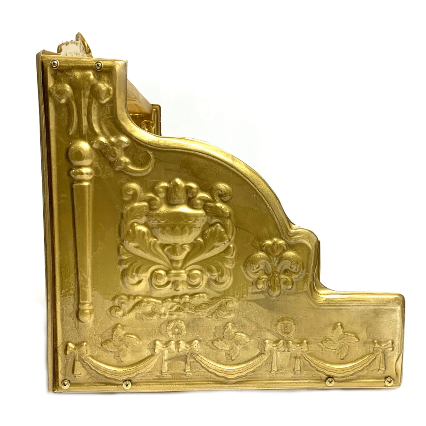 Antique Metal Style Cash Register Replica Lightweight Plastic Shell Prop - Gold - Gold