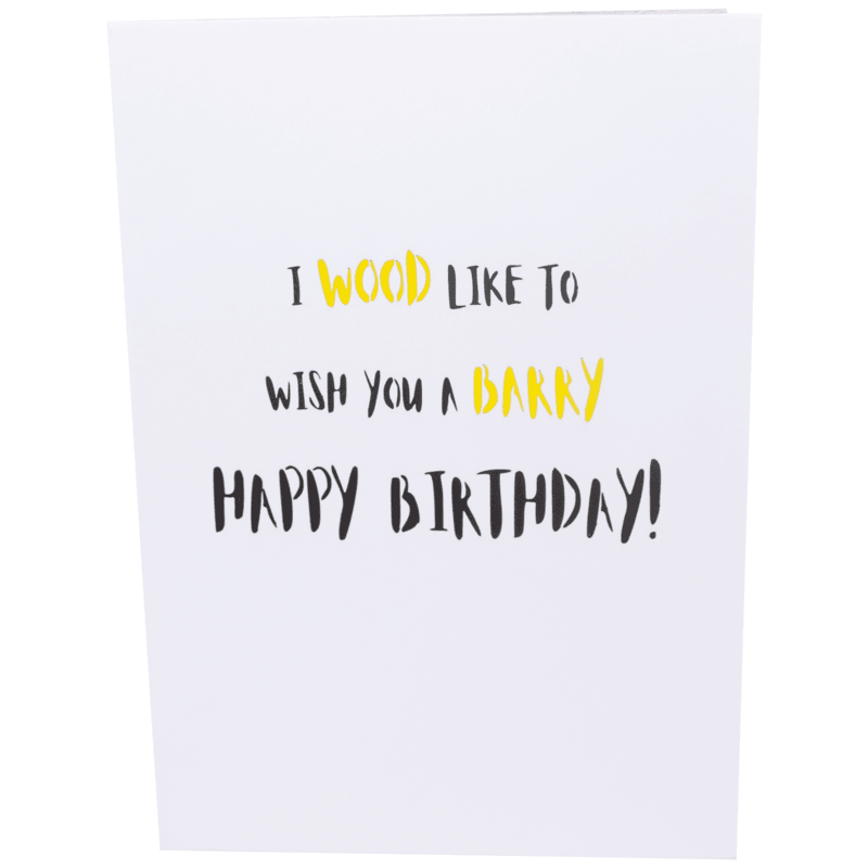 Barry Happy Birthday Inappropriate 3D Greeting Card