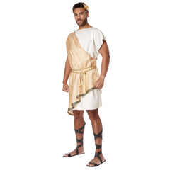 Golden Greek God Toga  Adult Costume
