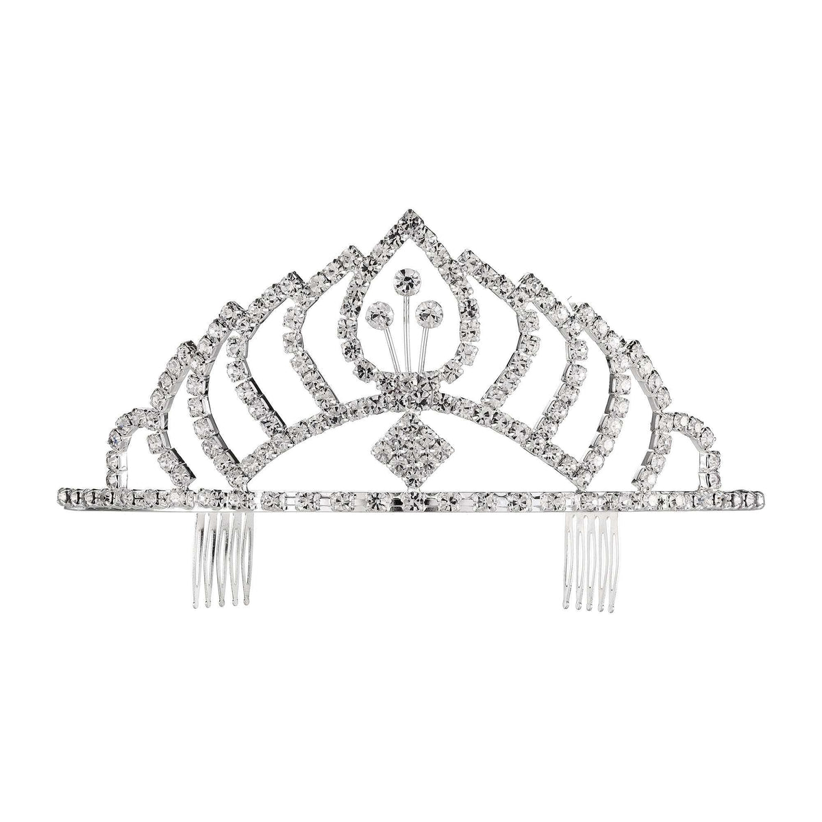 9 Point Silver Princess Tiara