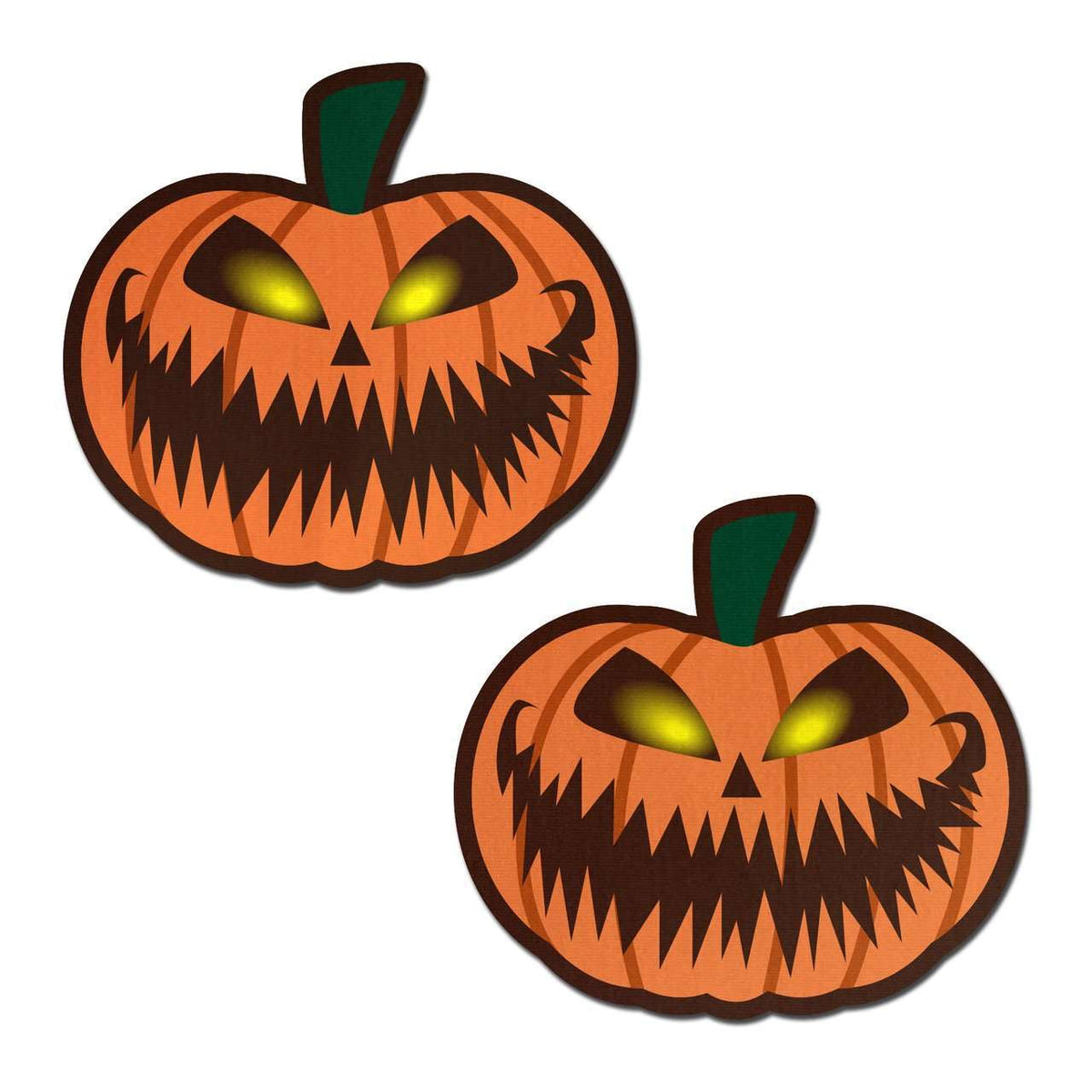 Terrifying Jack O' Lantern Pumpkin Nipple Pasties