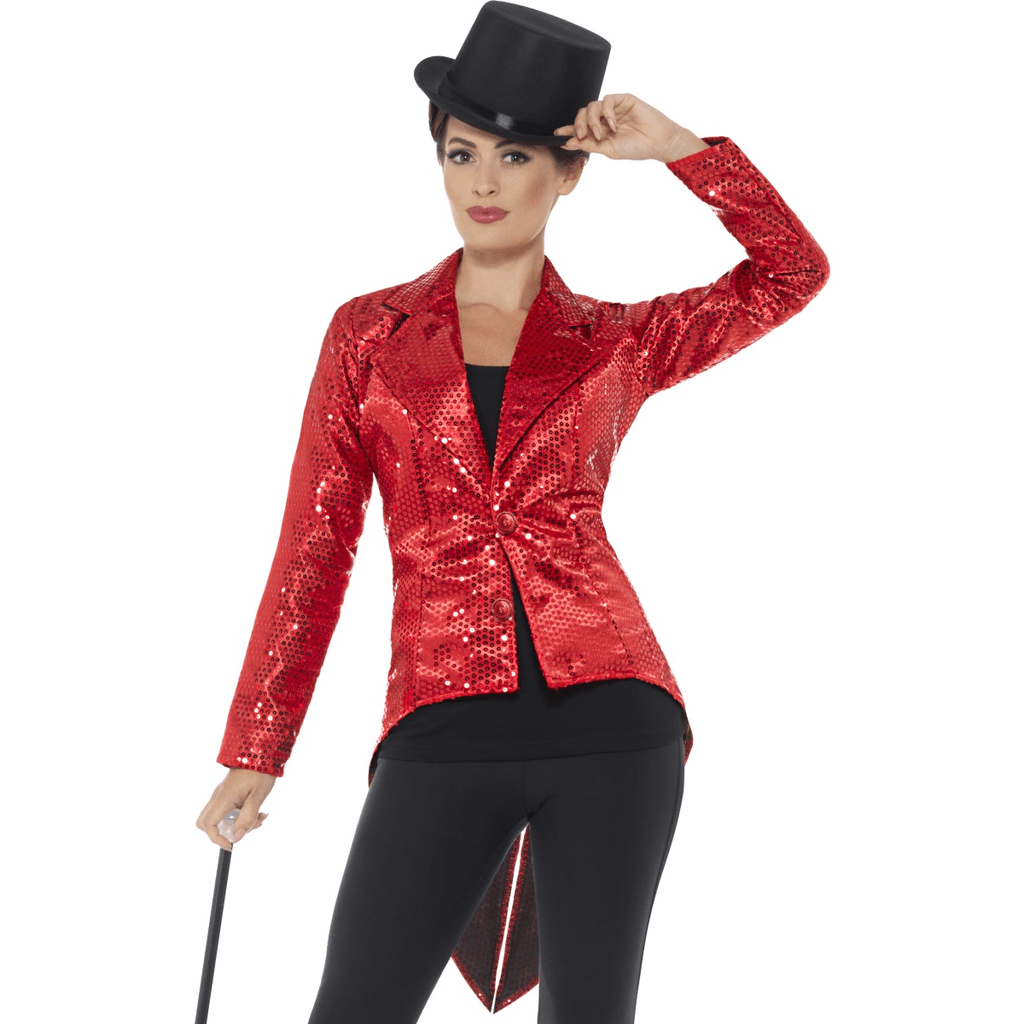 Red Sequin Tailcoat Adult Jacket