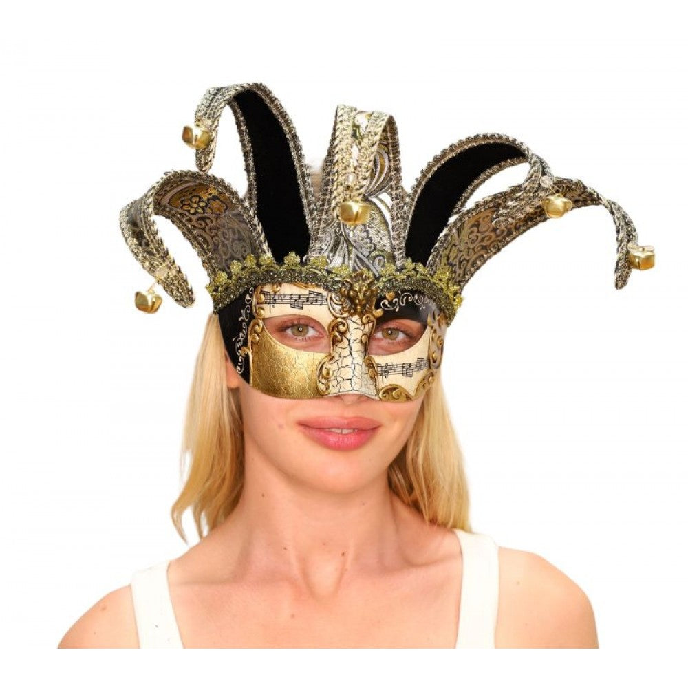 Jester Bells Venetian Mask