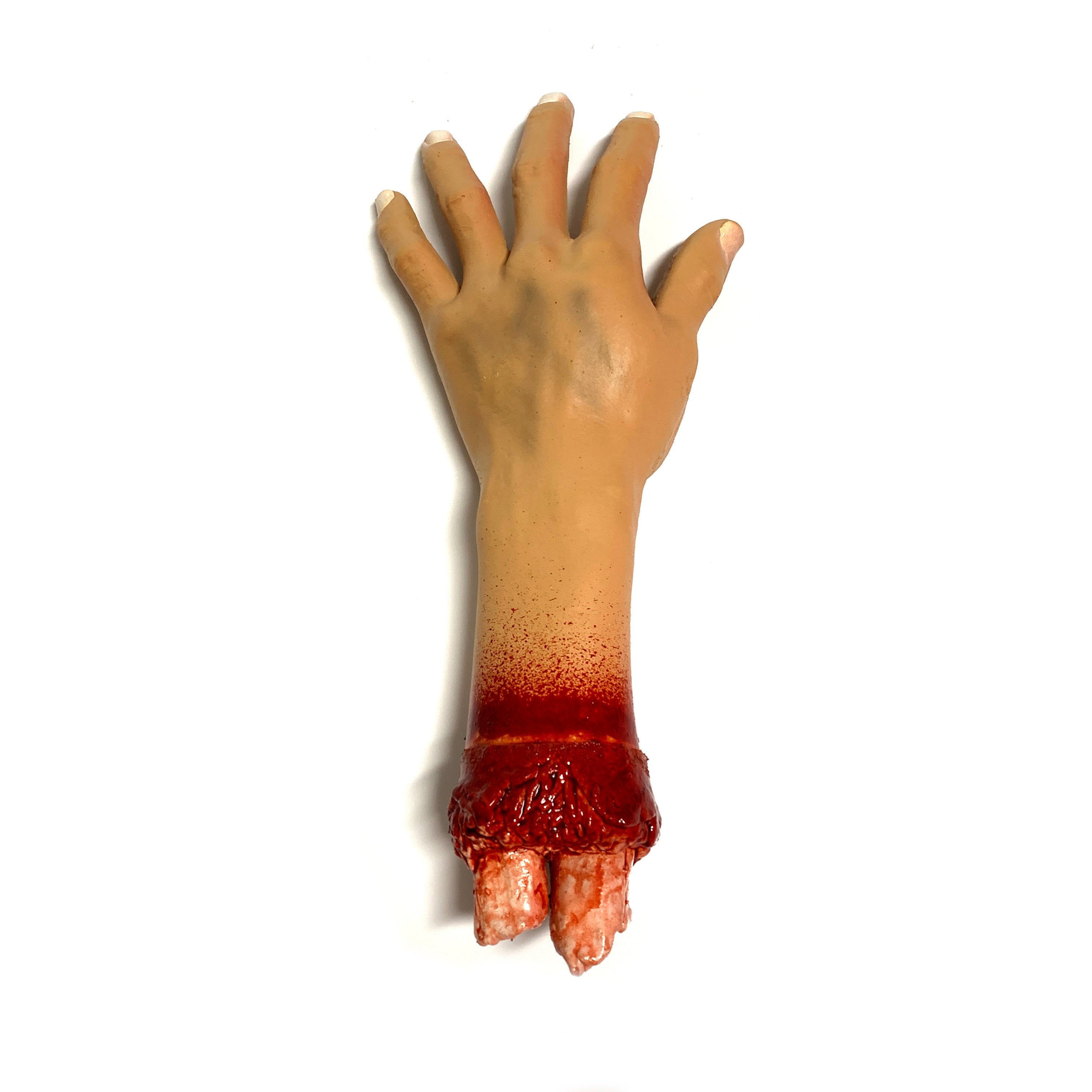 Foam Rubber and Latex Bloody Severed Hand Stump - LEFT - 1 Left Hand