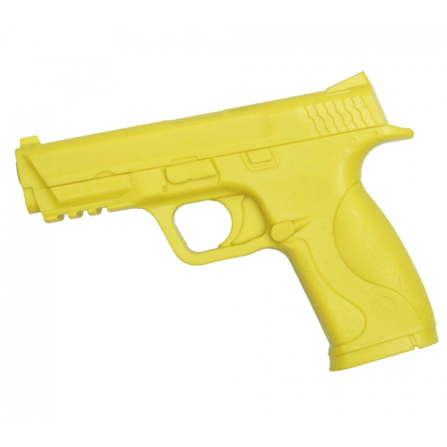 8" Beretta Yellow polypropylene plastic training pistol prop